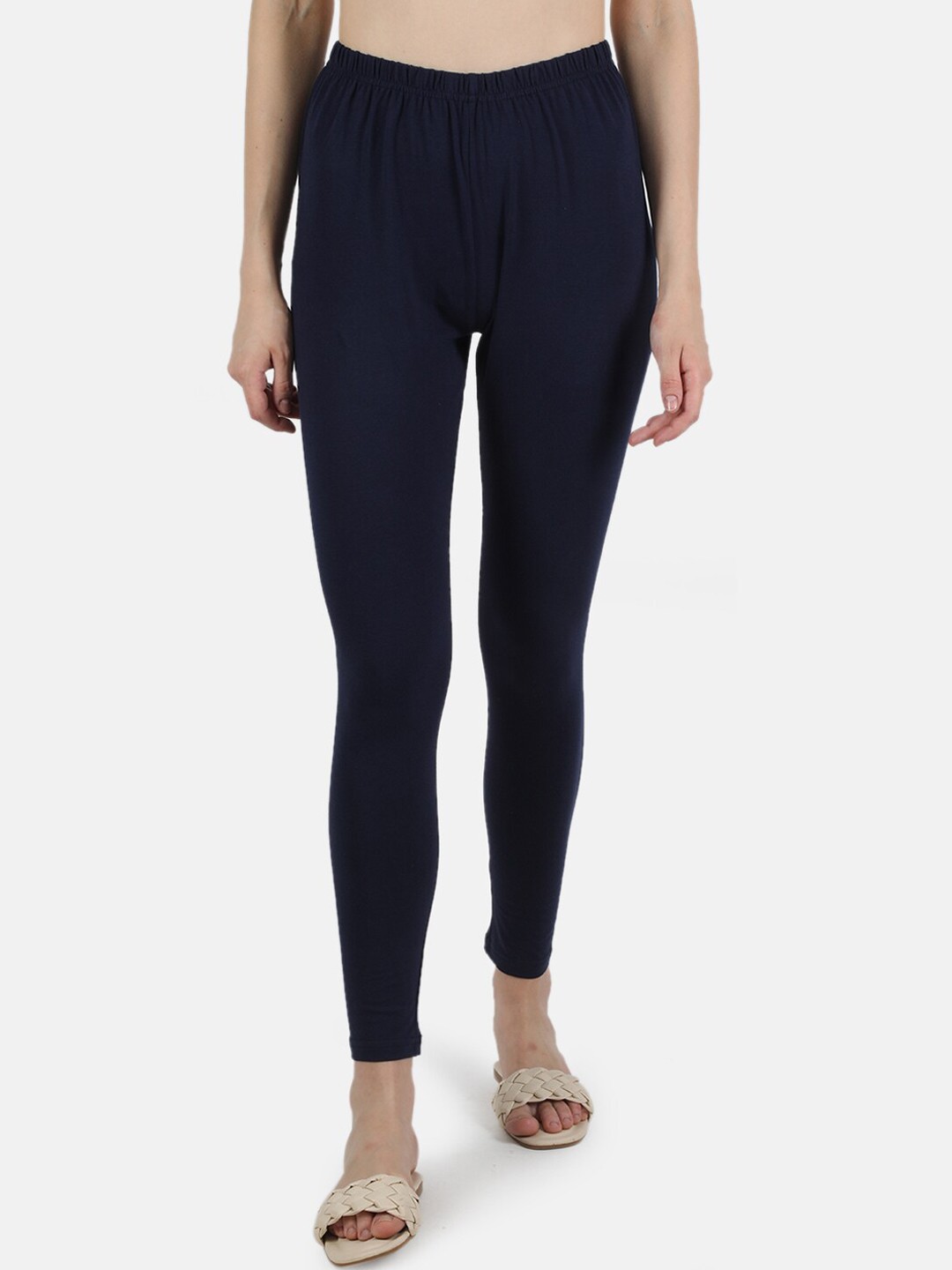 

Monte Carlo Women Navy Blue Solid Ankle-Length Leggings