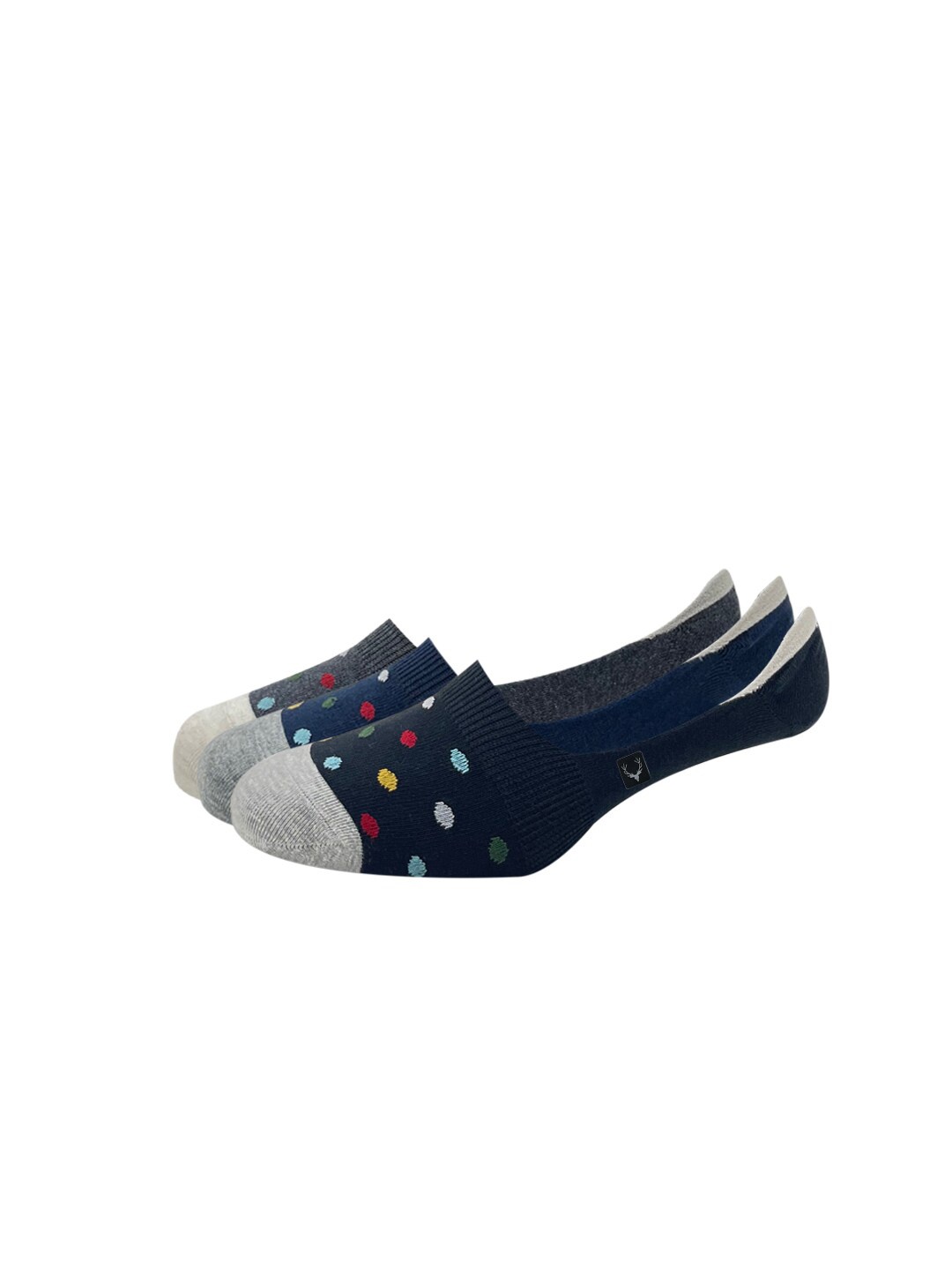 

Allen Solly Men Pack Of 3 Patterned Shoe Liners, Black