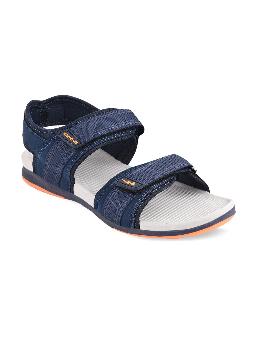 

Campus Men Navy Blue Solid Sports Sandals