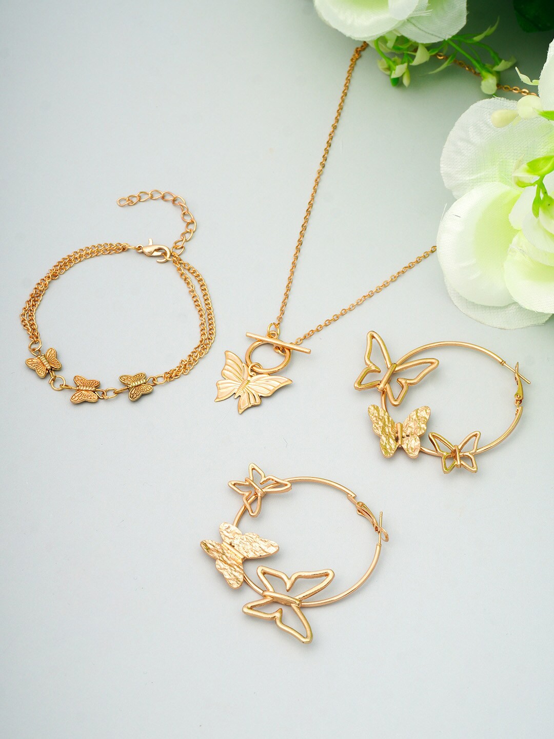 

Ferosh Gold-Plated Butterfly Jewellery Set