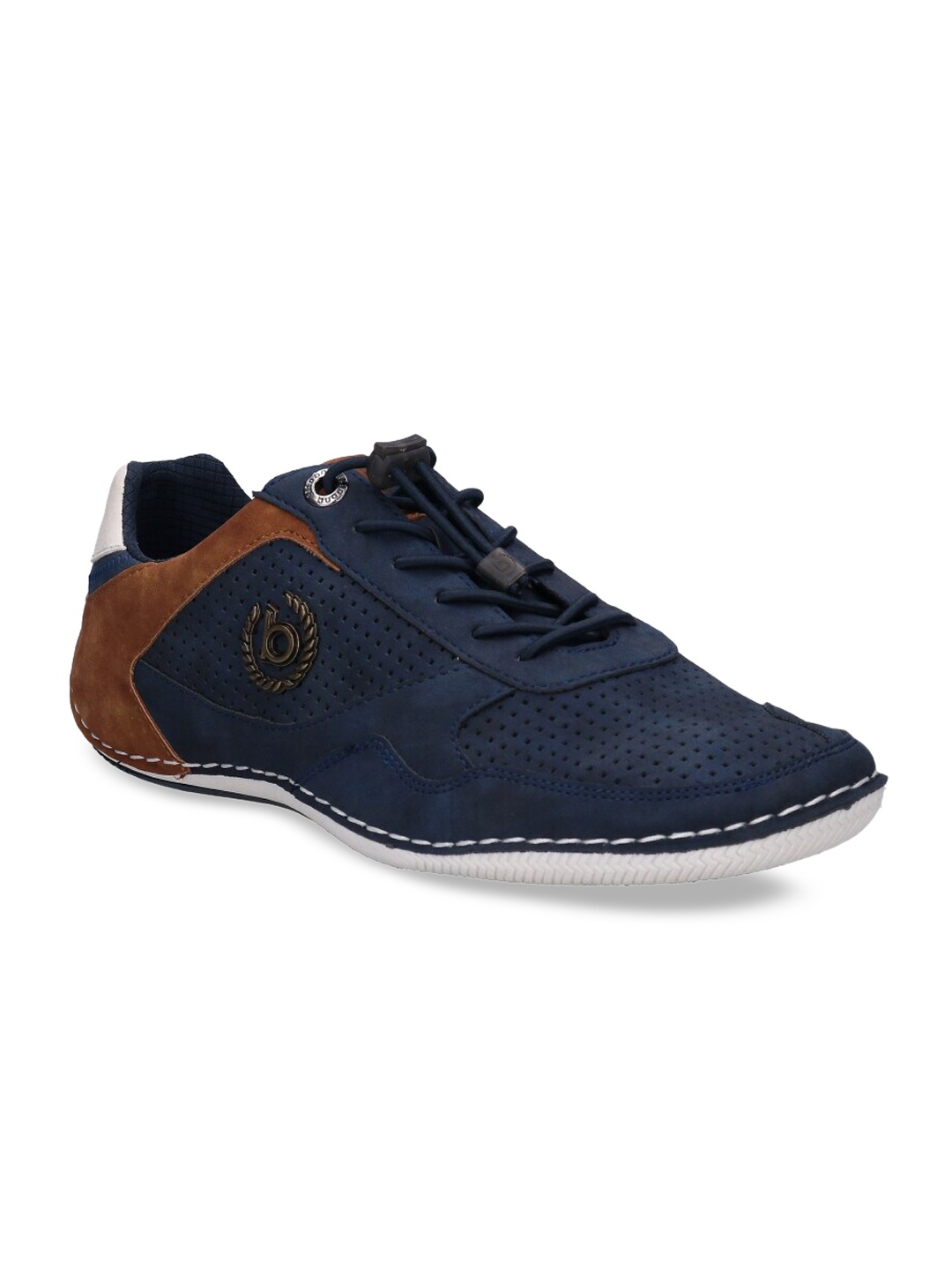 

Bugatti Men Blue Perforations Sneakers