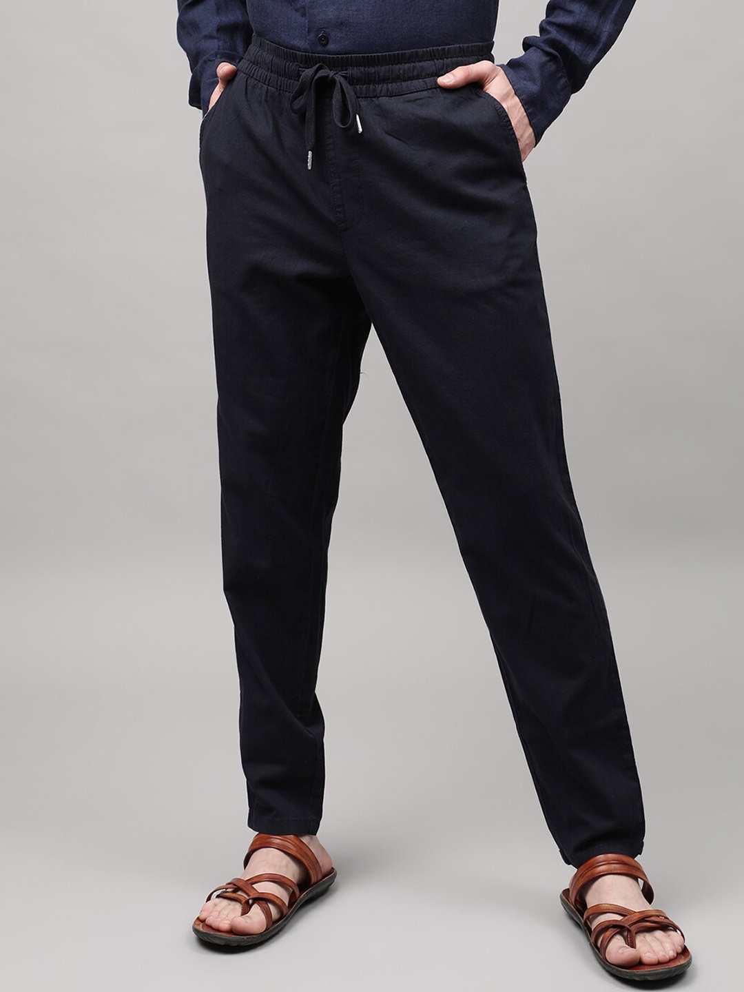 

Matinique Men Navy Blue Joggers Trousers