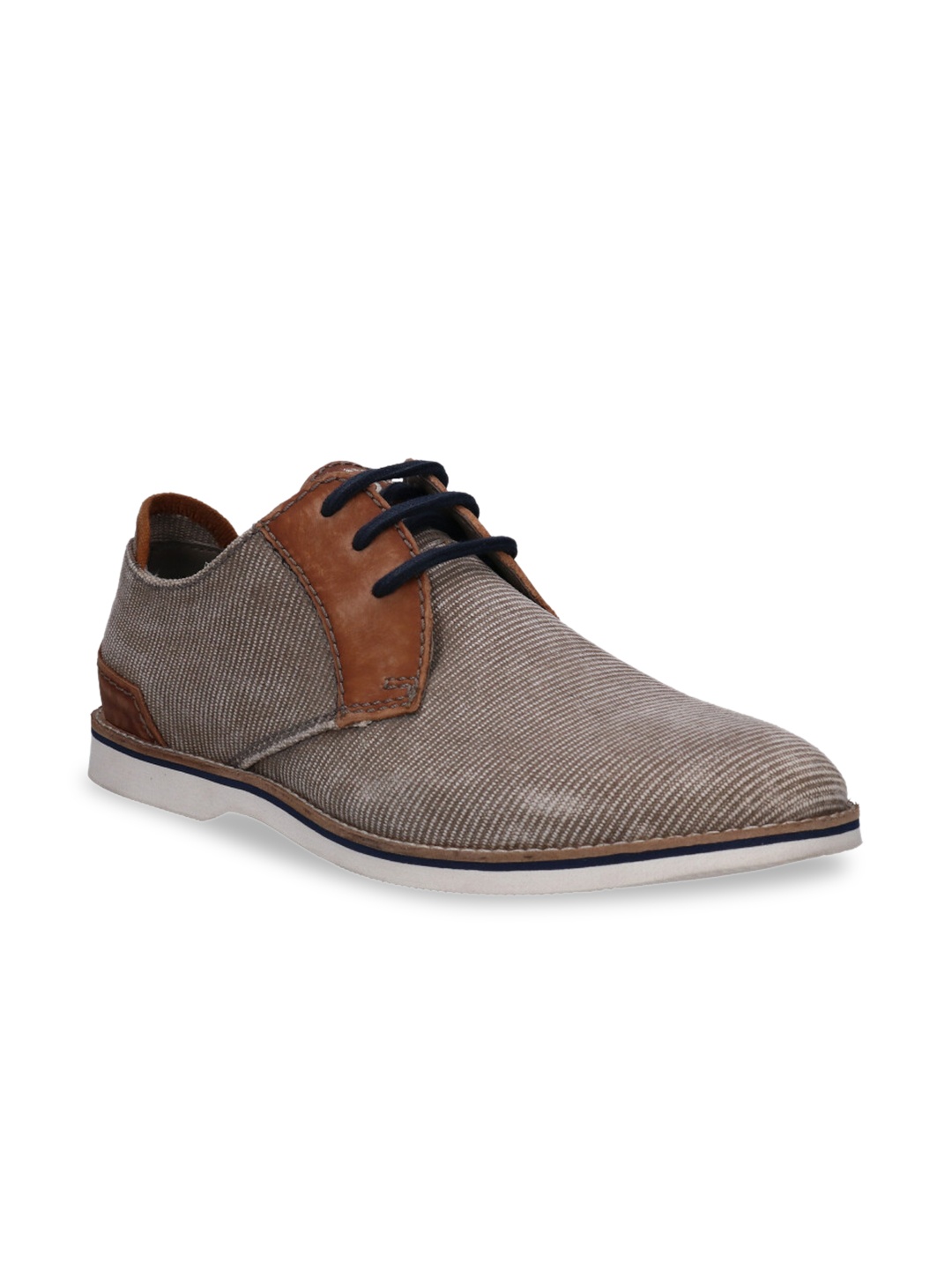 

Bugatti Men Grey Derby Shoes