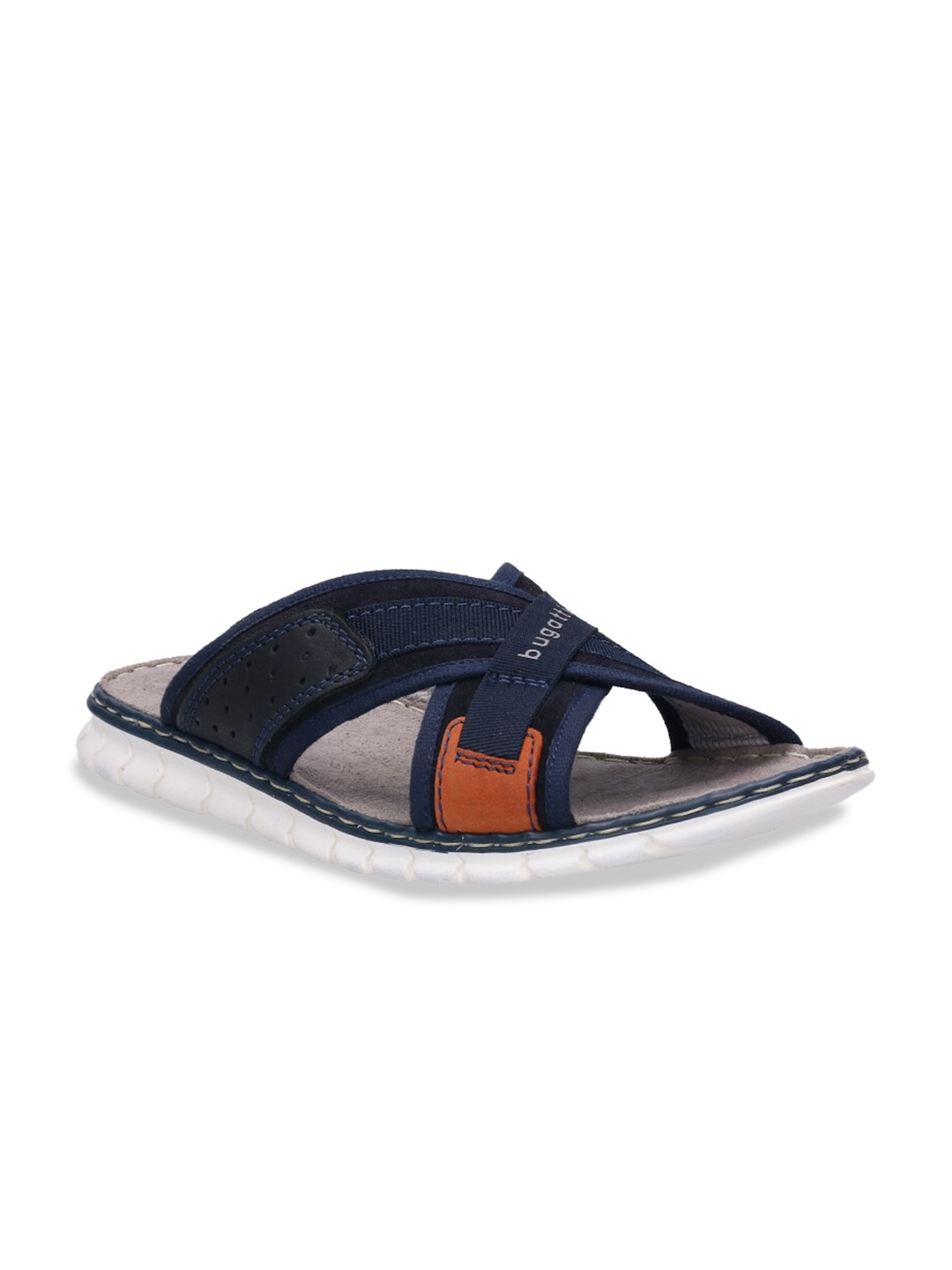 

Bugatti Men Blue Suede Comfort Sandals