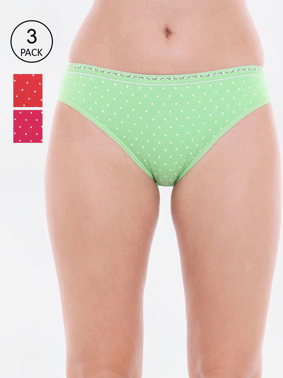 

Bodycare Women Pack Of 3 Assorted Bikini Briefs