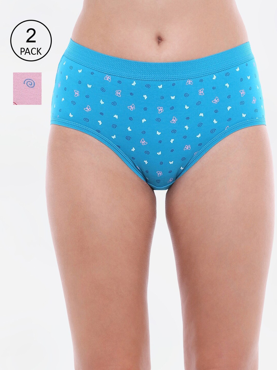 

Bodycare Women Pack Of 3 Pure Cotton Printed Hipster Briefs, Multi