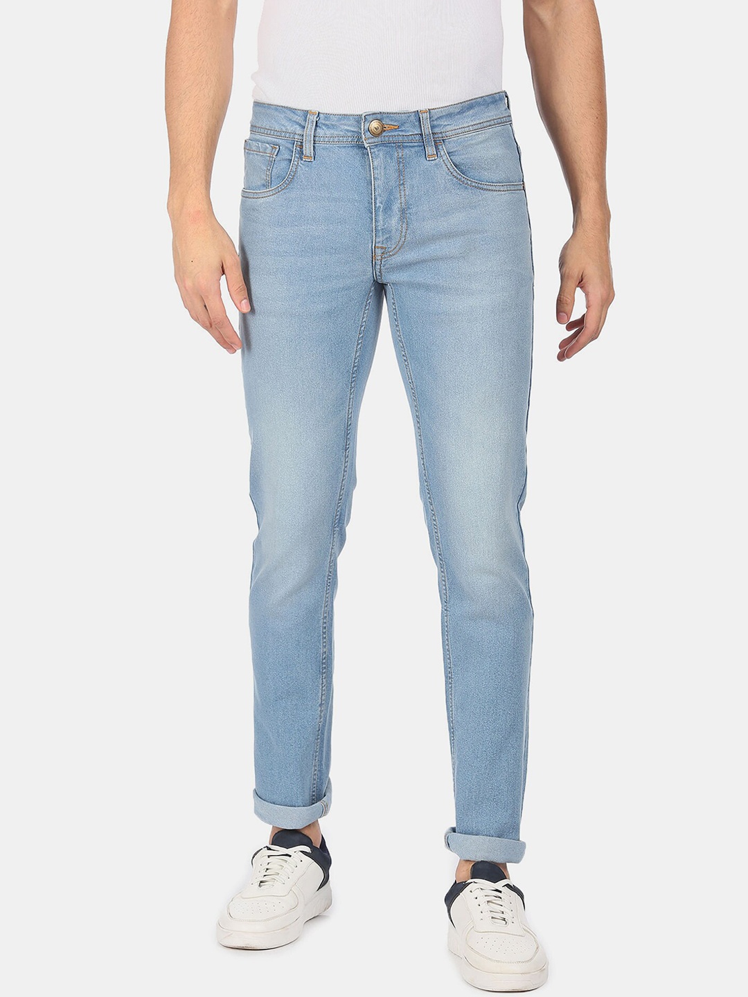 

Ruggers Men Blue Slim Fit Light Fade Jeans