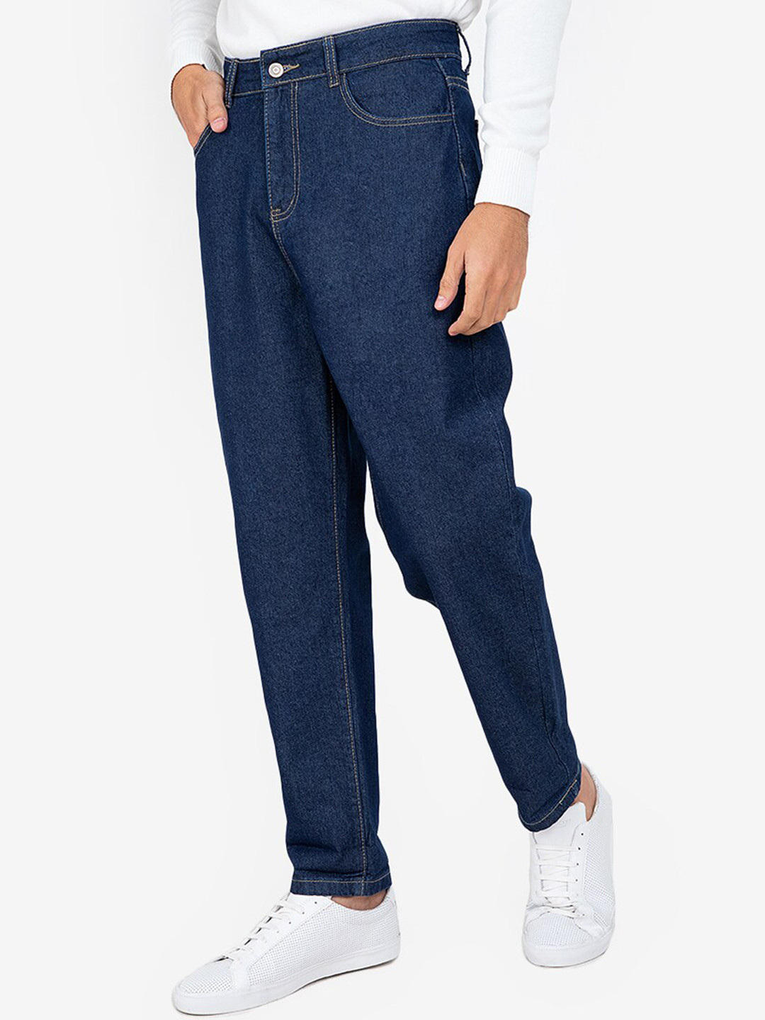 

ZALORA BASICS Men Blue Low-Rise Cotton Jeans