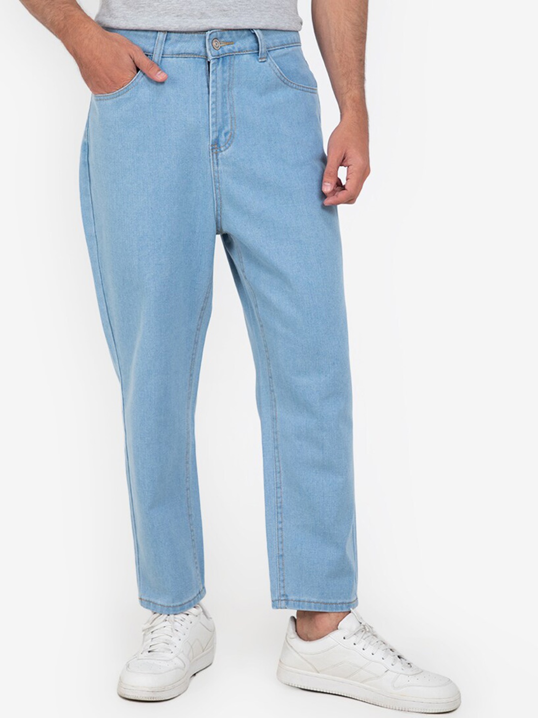 

ZALORA BASICS Men Blue Low-Rise Light Fade Jeans