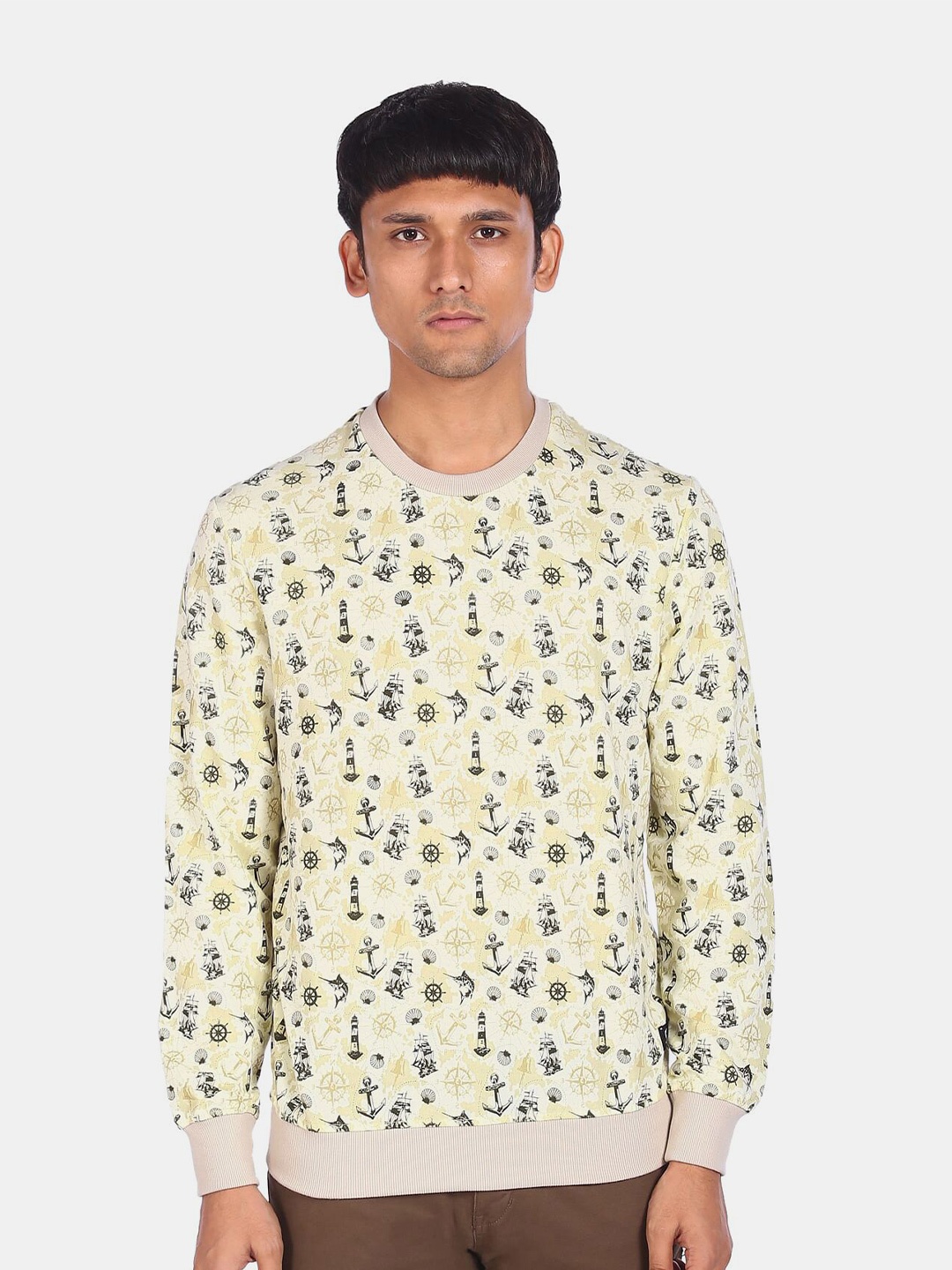 

Colt Men White Printed Sweatshirt