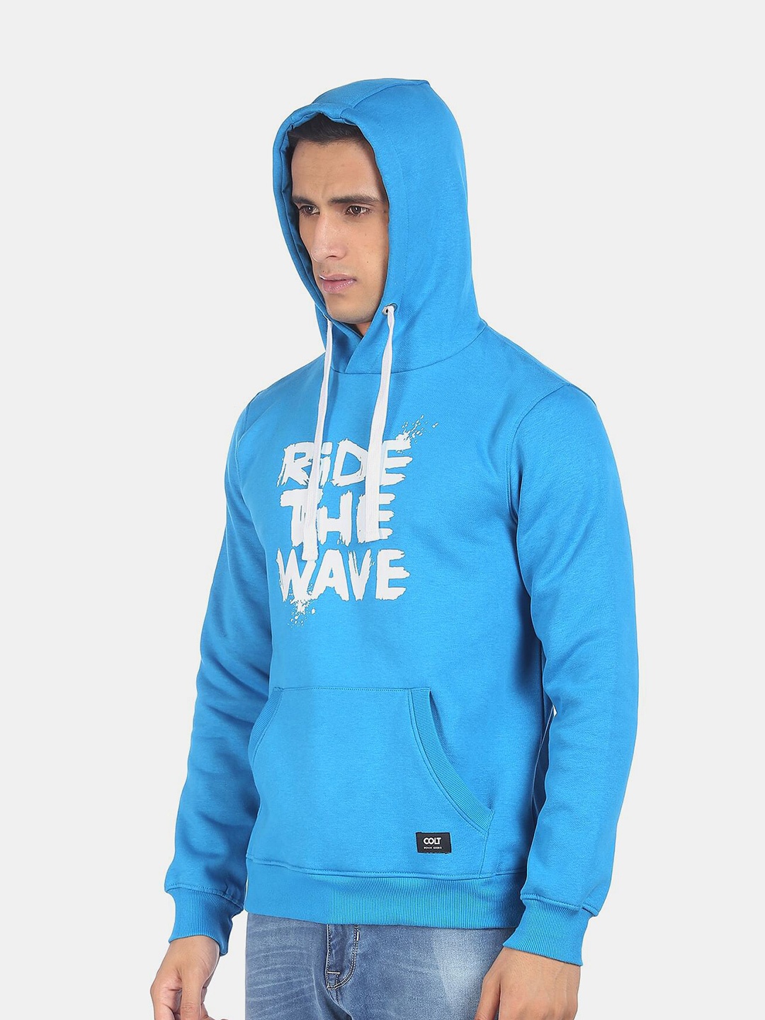 

Colt Men Blue Printed Sweatshirt