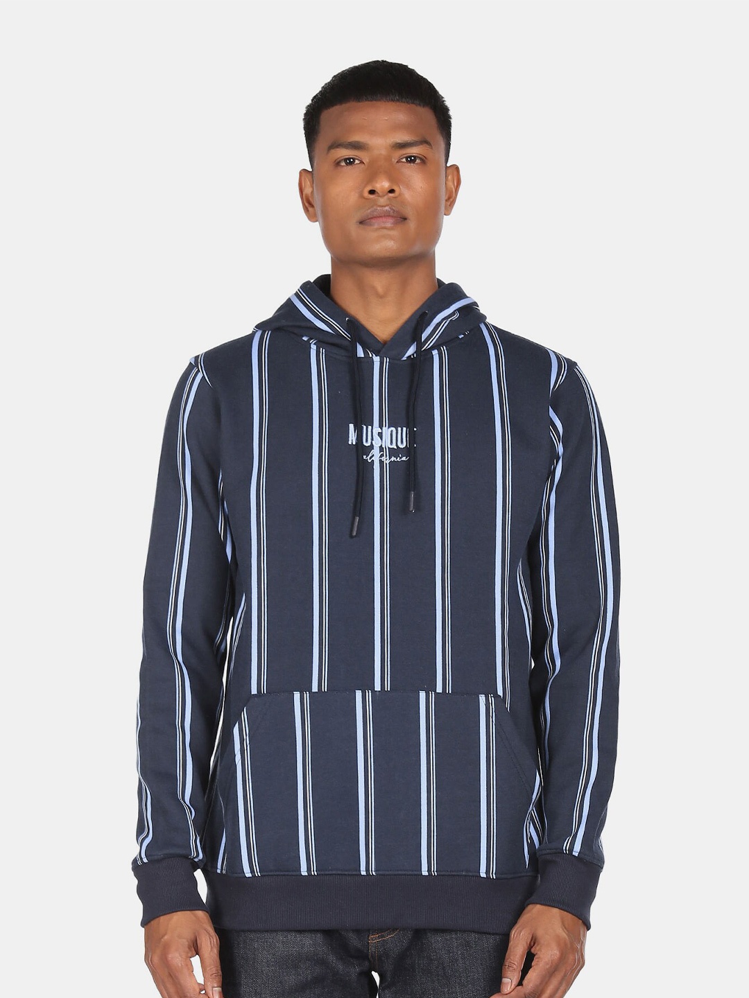 

Colt Men Blue Striped Sweatshirt
