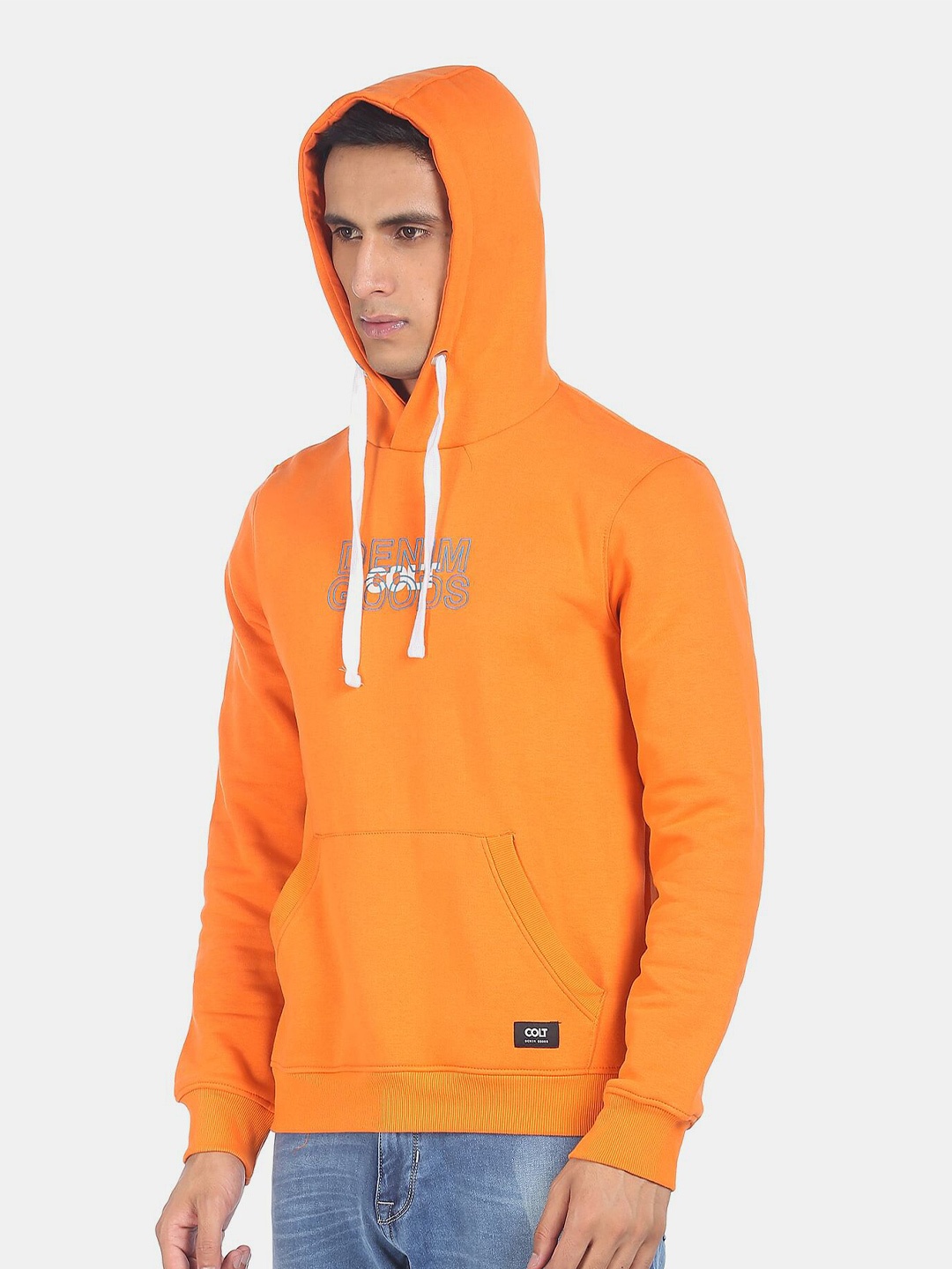 

Colt Men Orange Printed Sweatshirt
