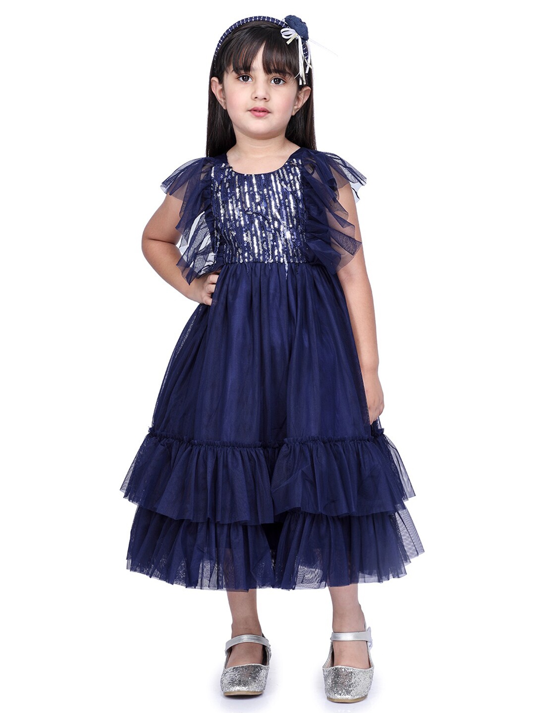 

Peppermint Navy Blue Midi Dress
