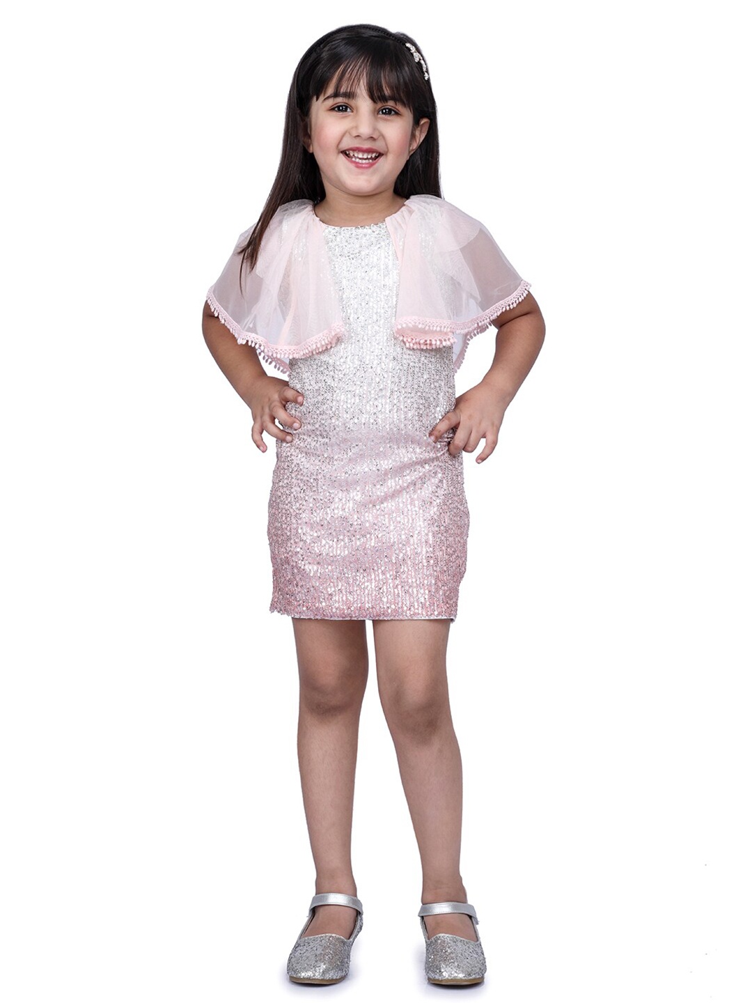 

Peppermint Peach-Coloured Sheath Dress