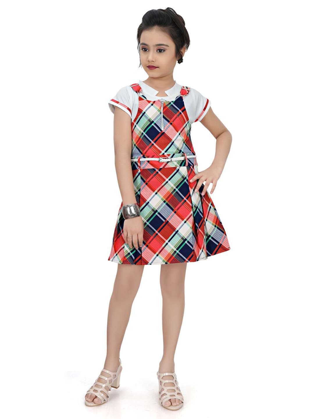 

Tiny Girl Red Checked Dress