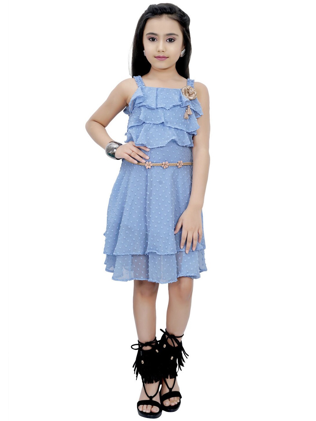 

Tiny Girl Blue Blouson Dress