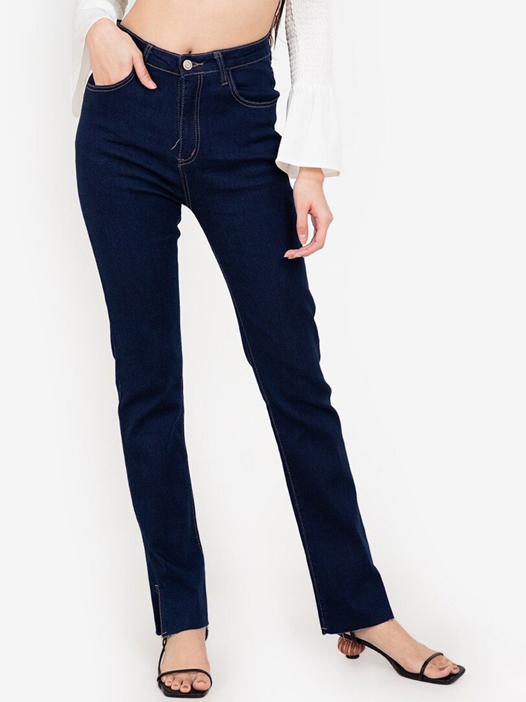 

ZALORA BASICS Women Blue Skinny Fit Stretchable Jeans