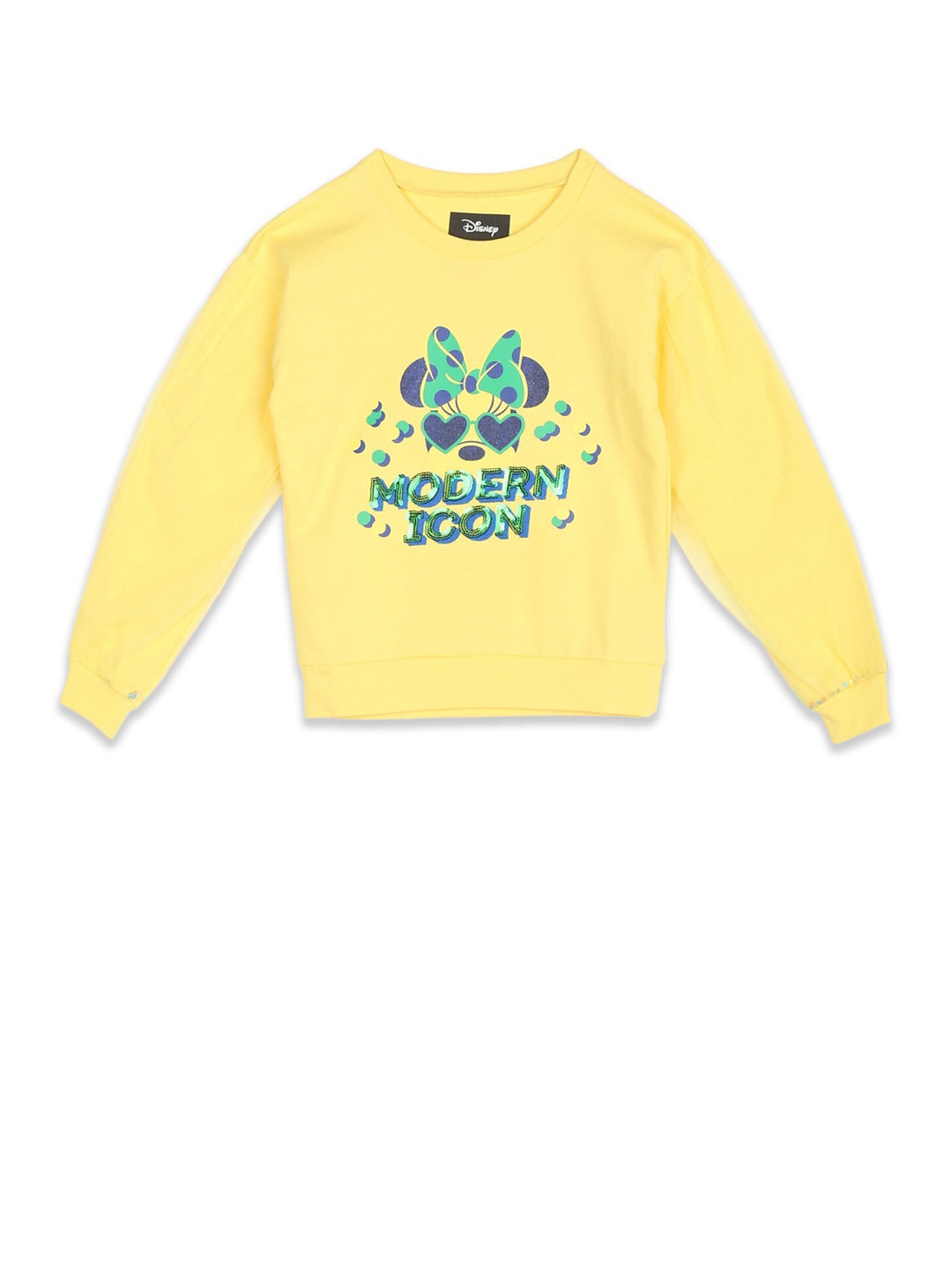 

Colt Girls Yellow Printed Sweatshirt