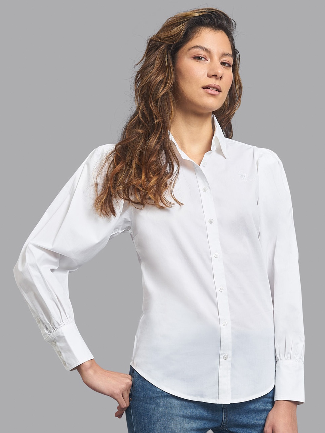 

Beverly Hills Polo Club Women White Casual Shirt