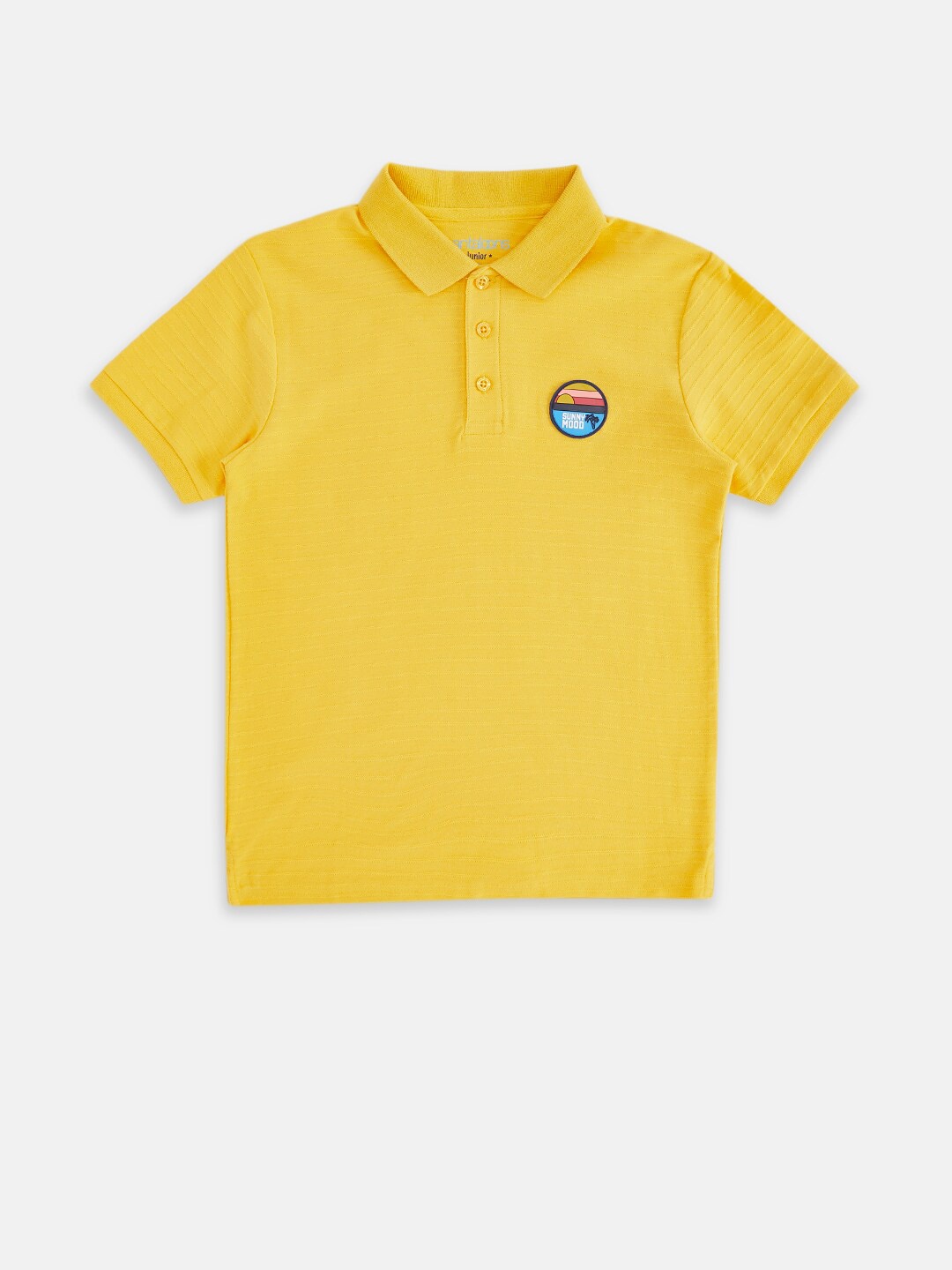 

Pantaloons Junior Boys Yellow Polo Collar T-shirt