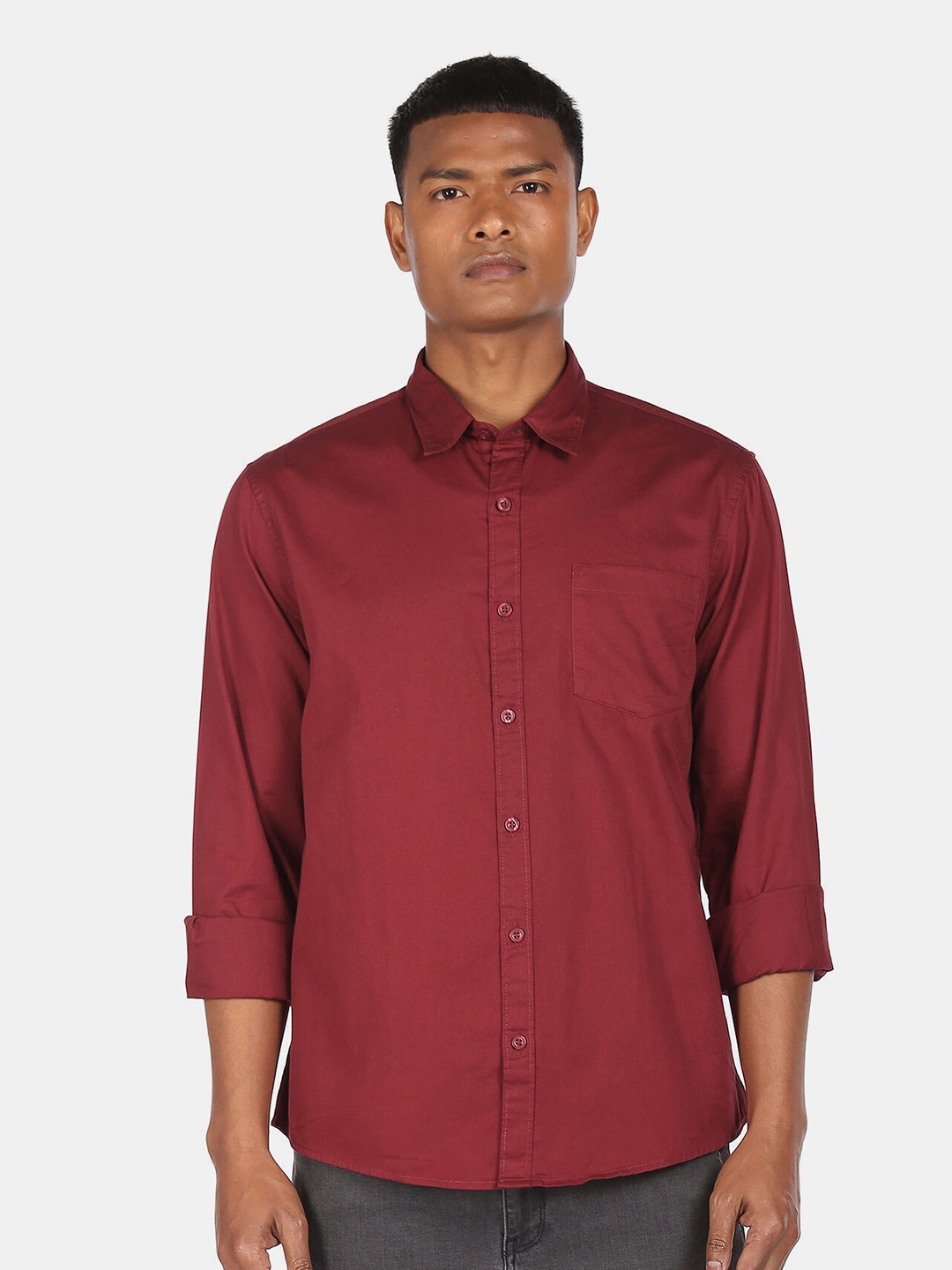 

Ruggers Men Red Casual Shirt
