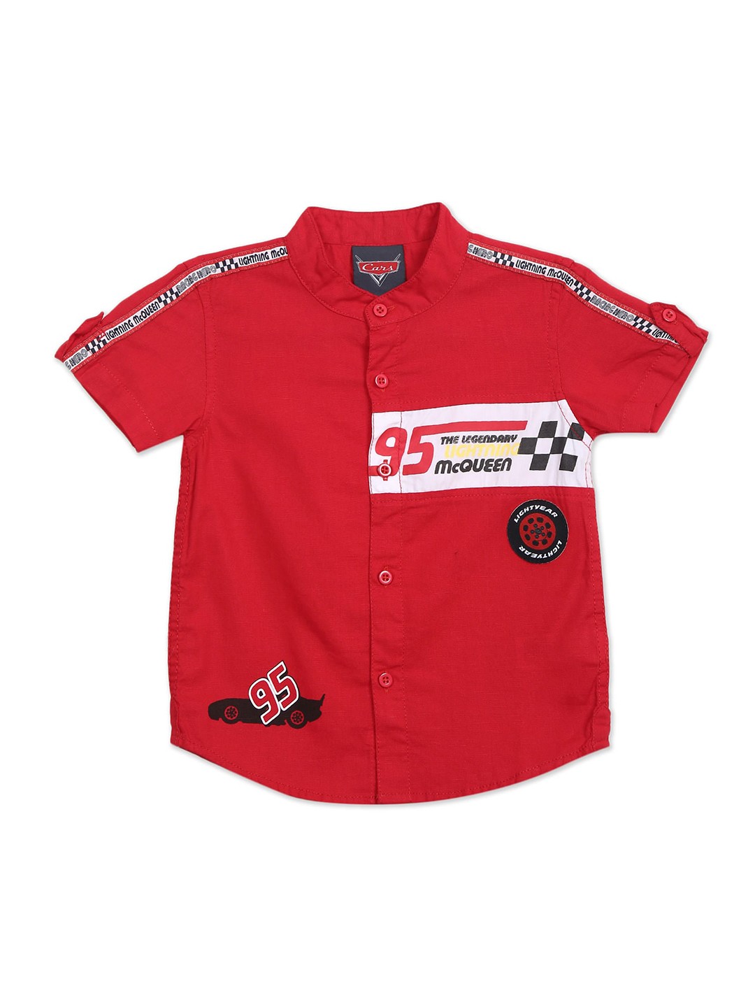 

Colt Boys Red Printed Casual Shirt