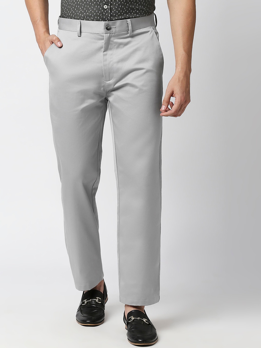 

Basics Men Grey Trousers