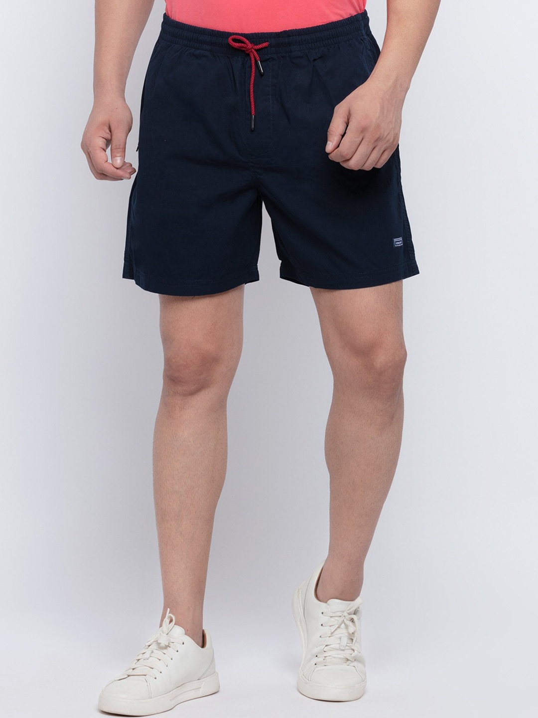 

Status Quo Men Navy Blue Sports Shorts