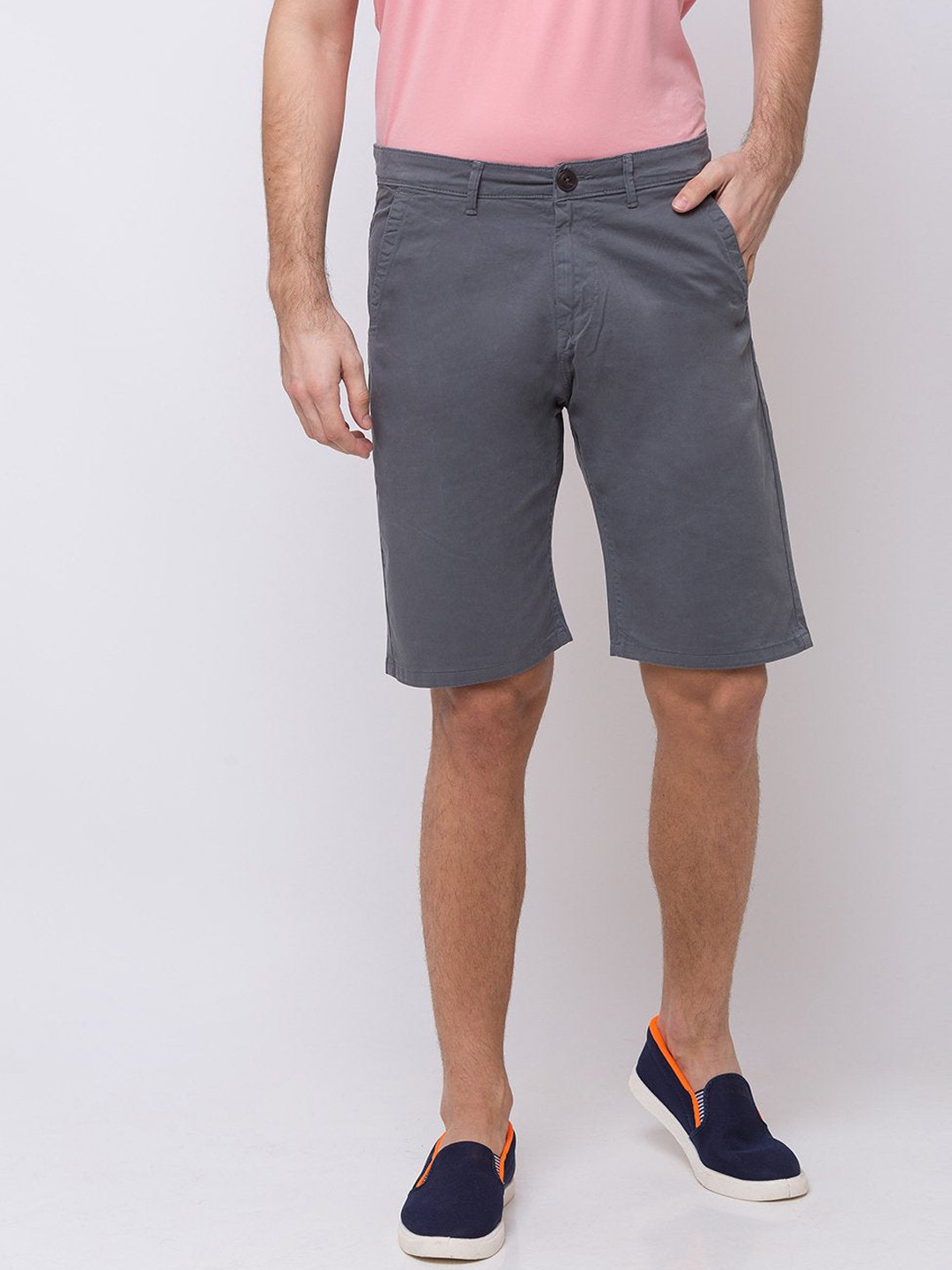 

Status Quo Men Grey Chino Shorts