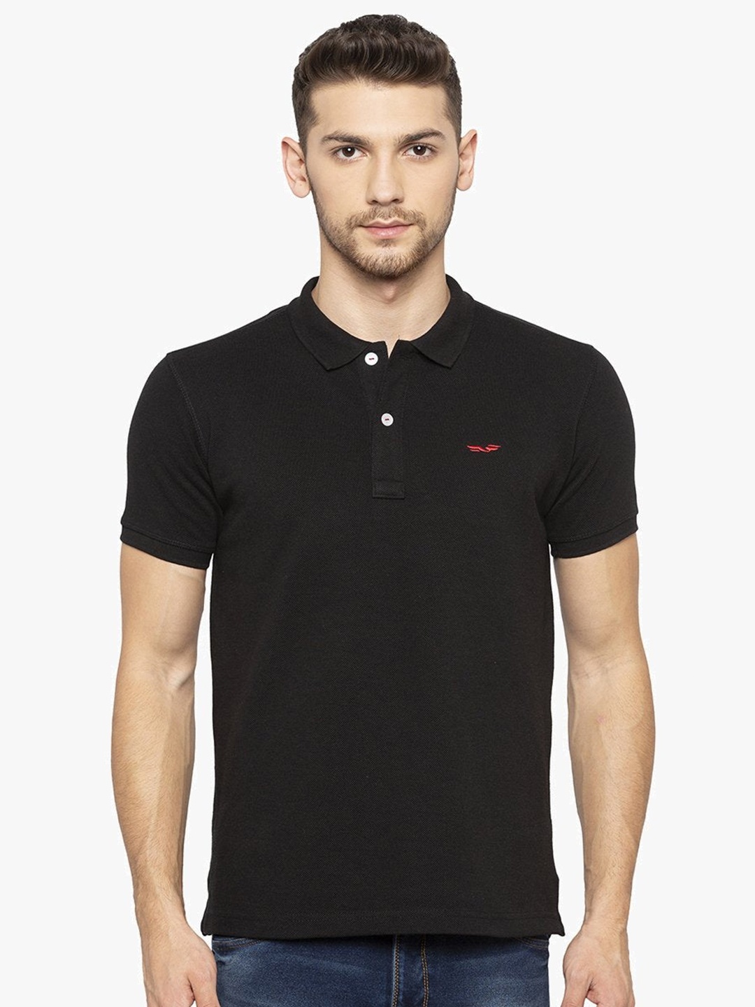 

Status Quo Men Black Solid T-shirt