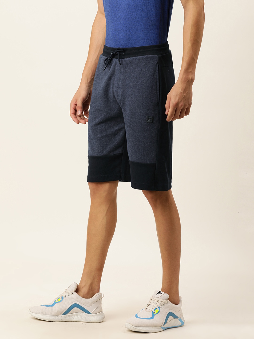

Proline Active Men Blue Colourblocked Rapid-Dry Sports Shorts