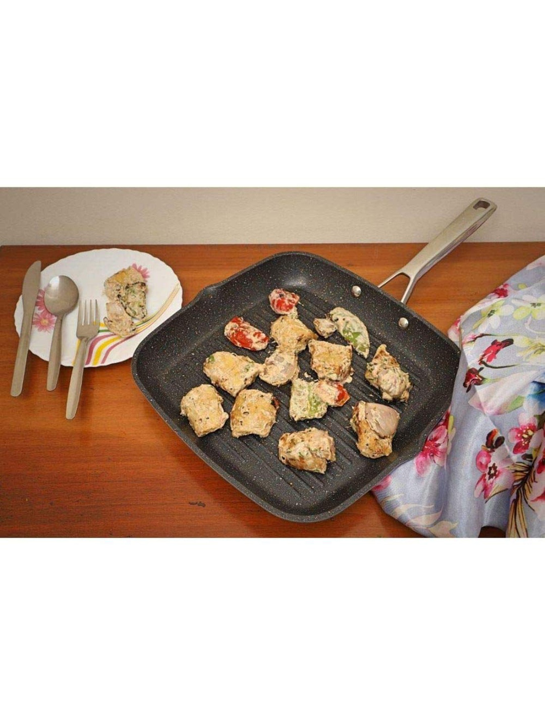 

Haden Black Solid Aluminium Grill Pan