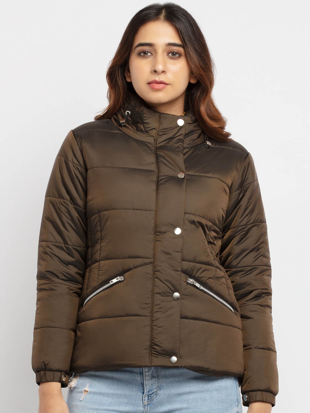 

Status Quo Women Brown Padded Jacket