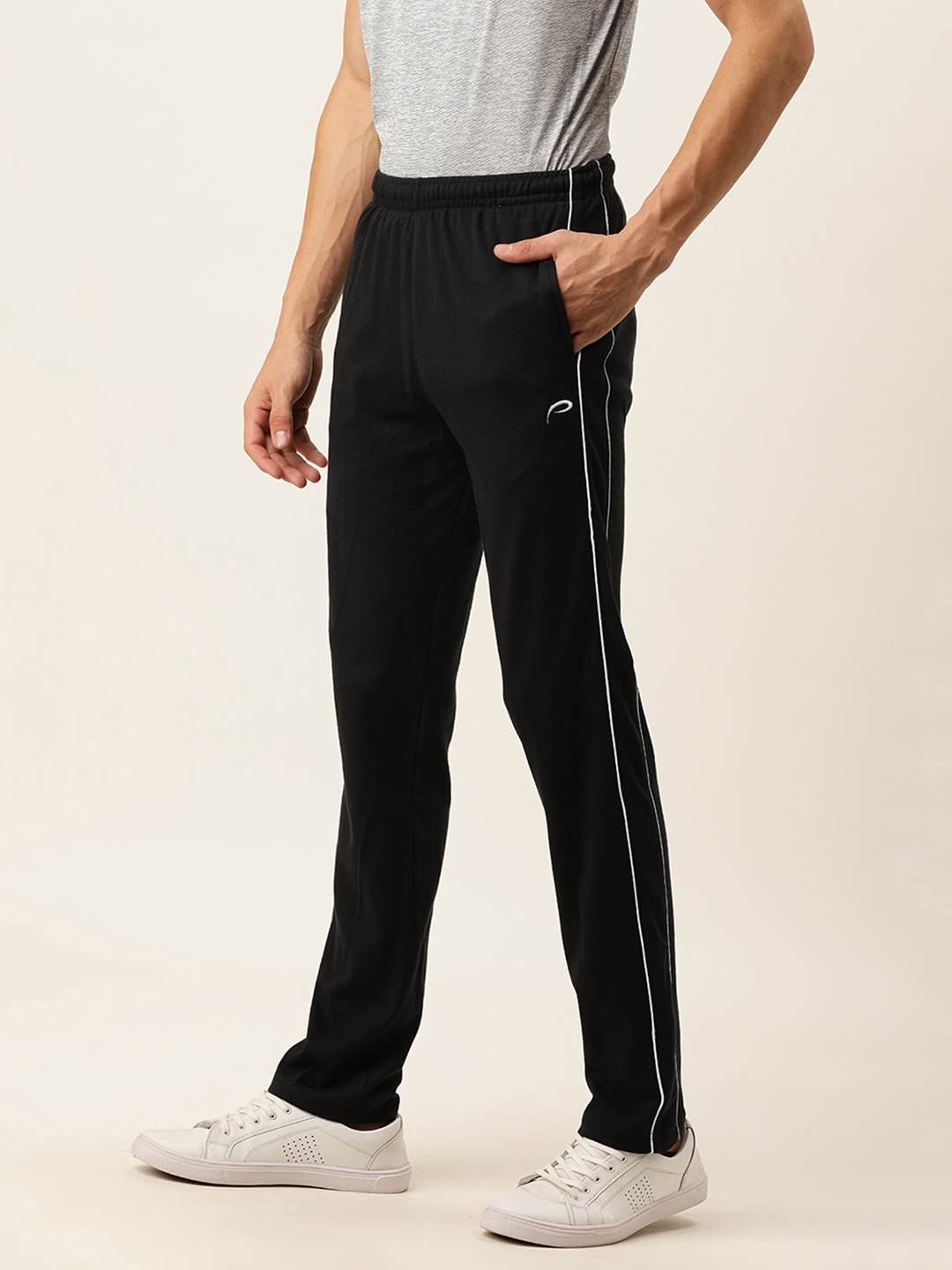 

Proline Active Men Black Solid Slim Fit Track Pants
