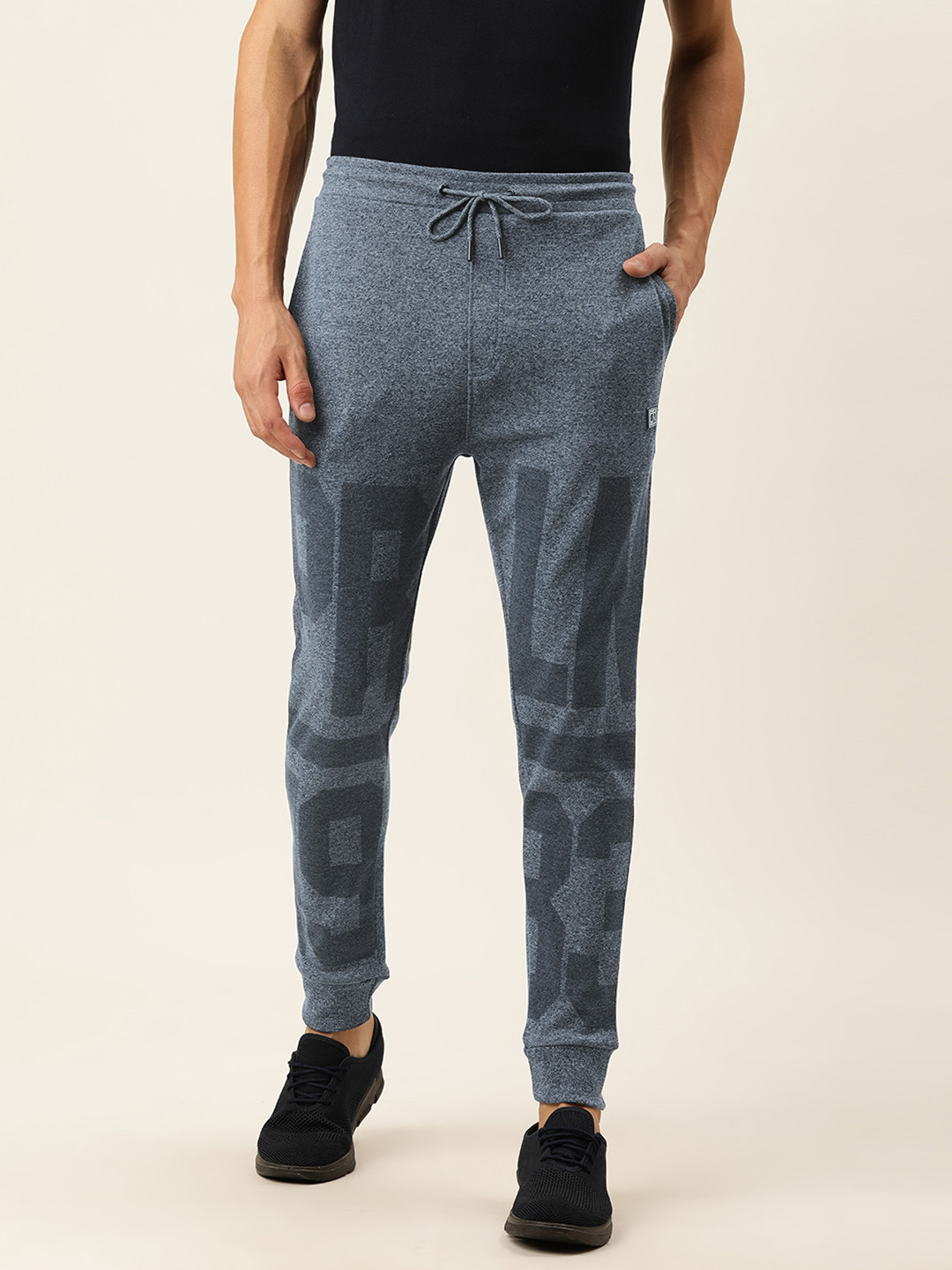 

Proline Active Men Blue Printed Joggers