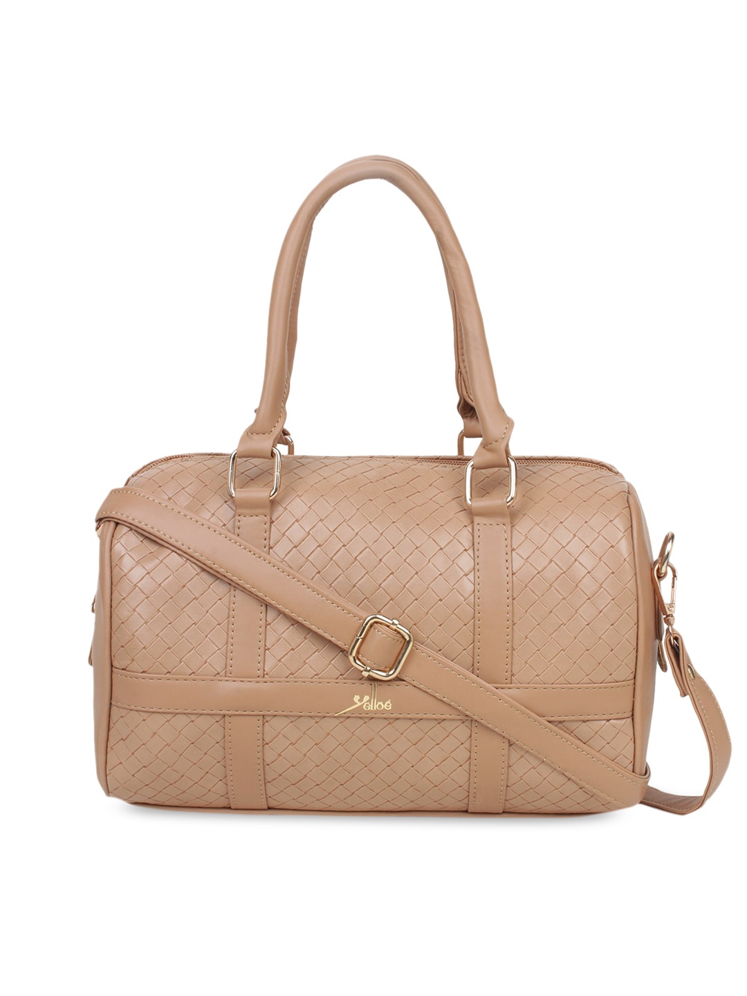 

yelloe Women Beige Textured Sling Bag