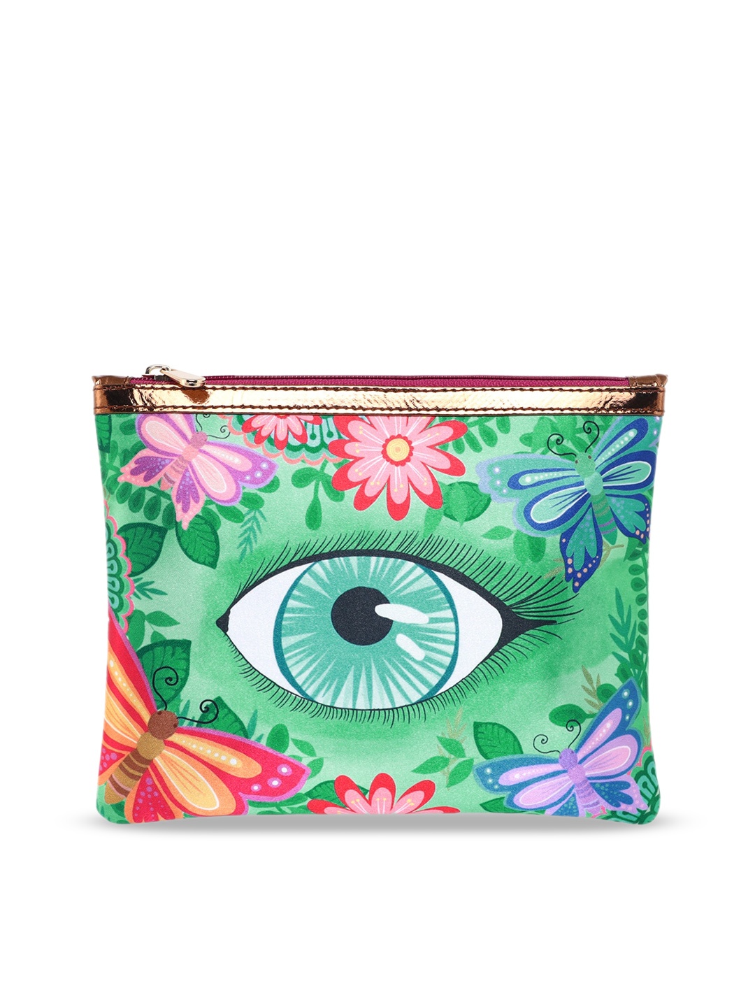 

Sabhyata Multicoloured Floral Printed Pouch, Multi