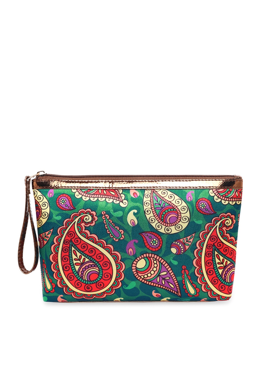 

Sabhyata Multicoloured Paisley Printed Travel Pouch, Multi