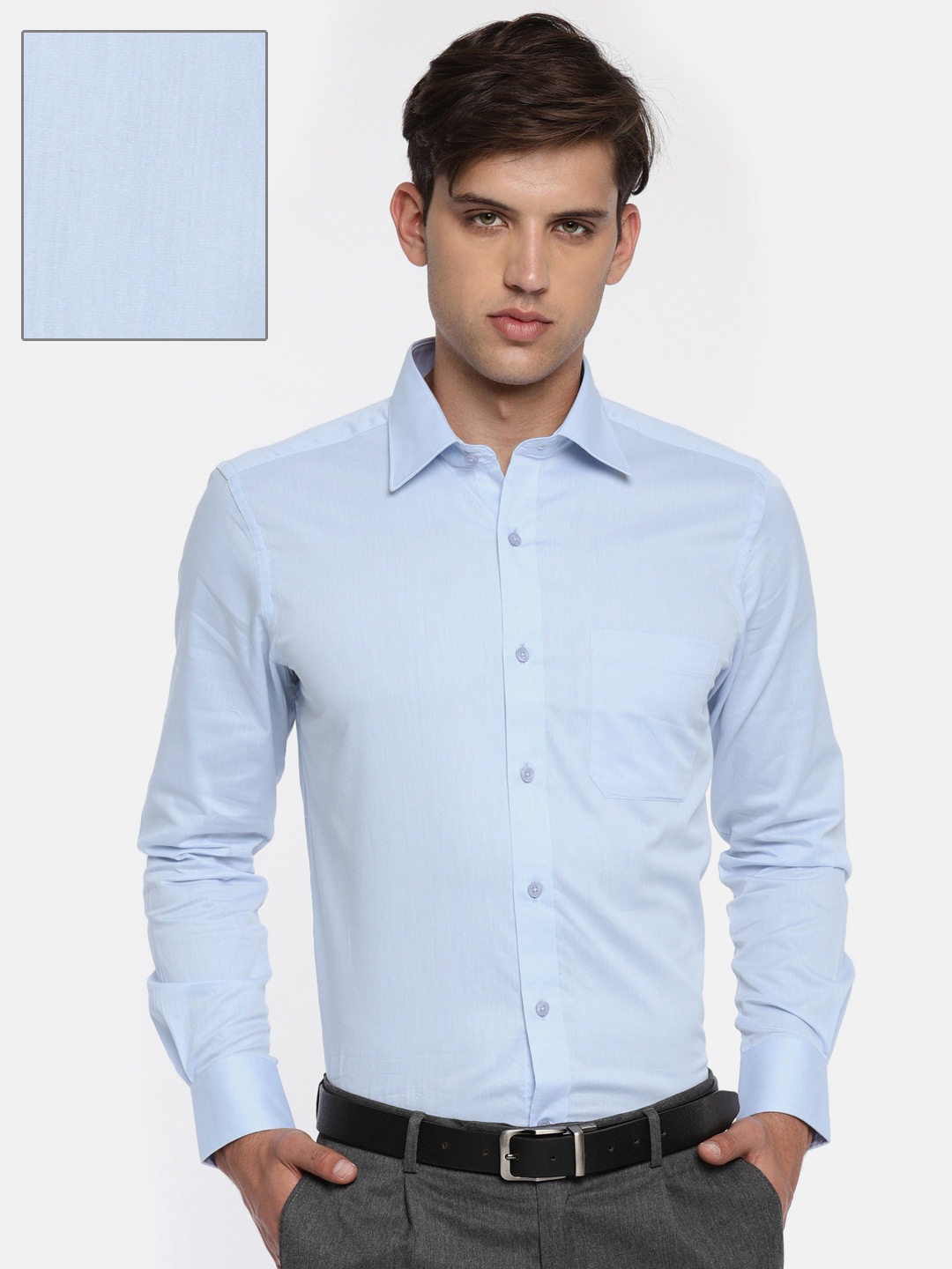 

Raymond Men Blue Contemporary Fit Formal Shirt