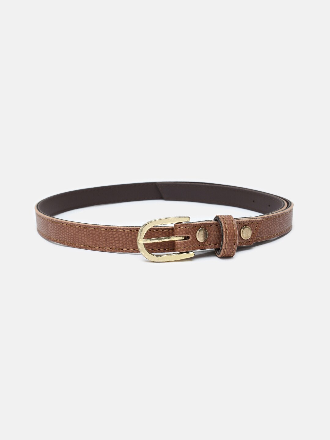 

Baggit Women Mustard Textured PU Belt