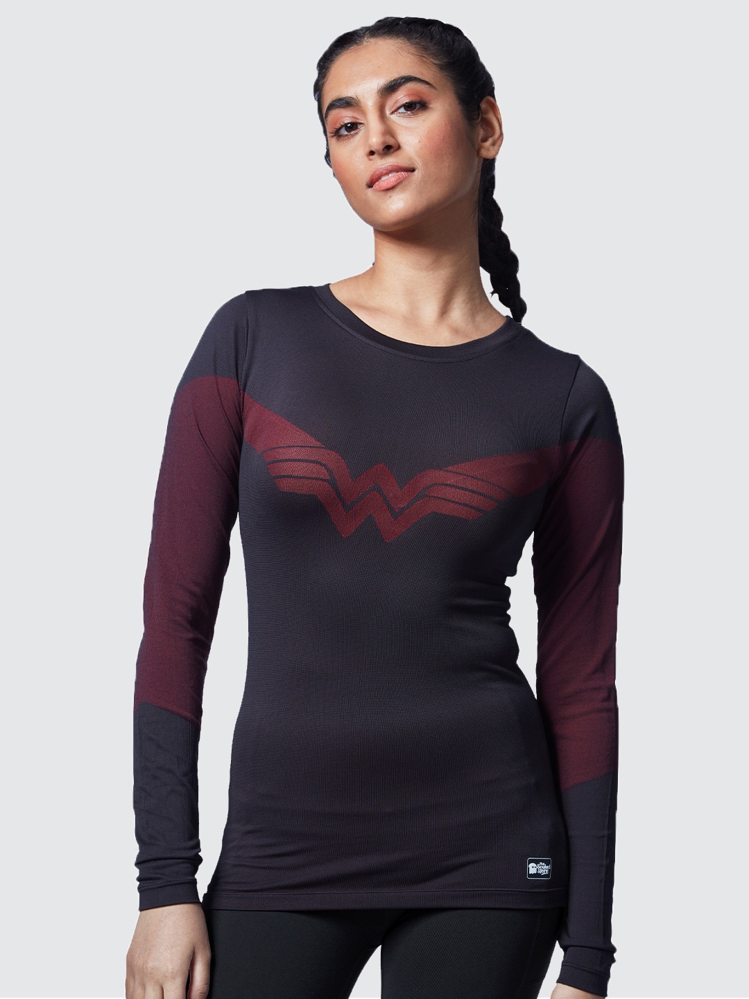 

The Souled Store Women Pink & Violet Training or Gym T-shirt