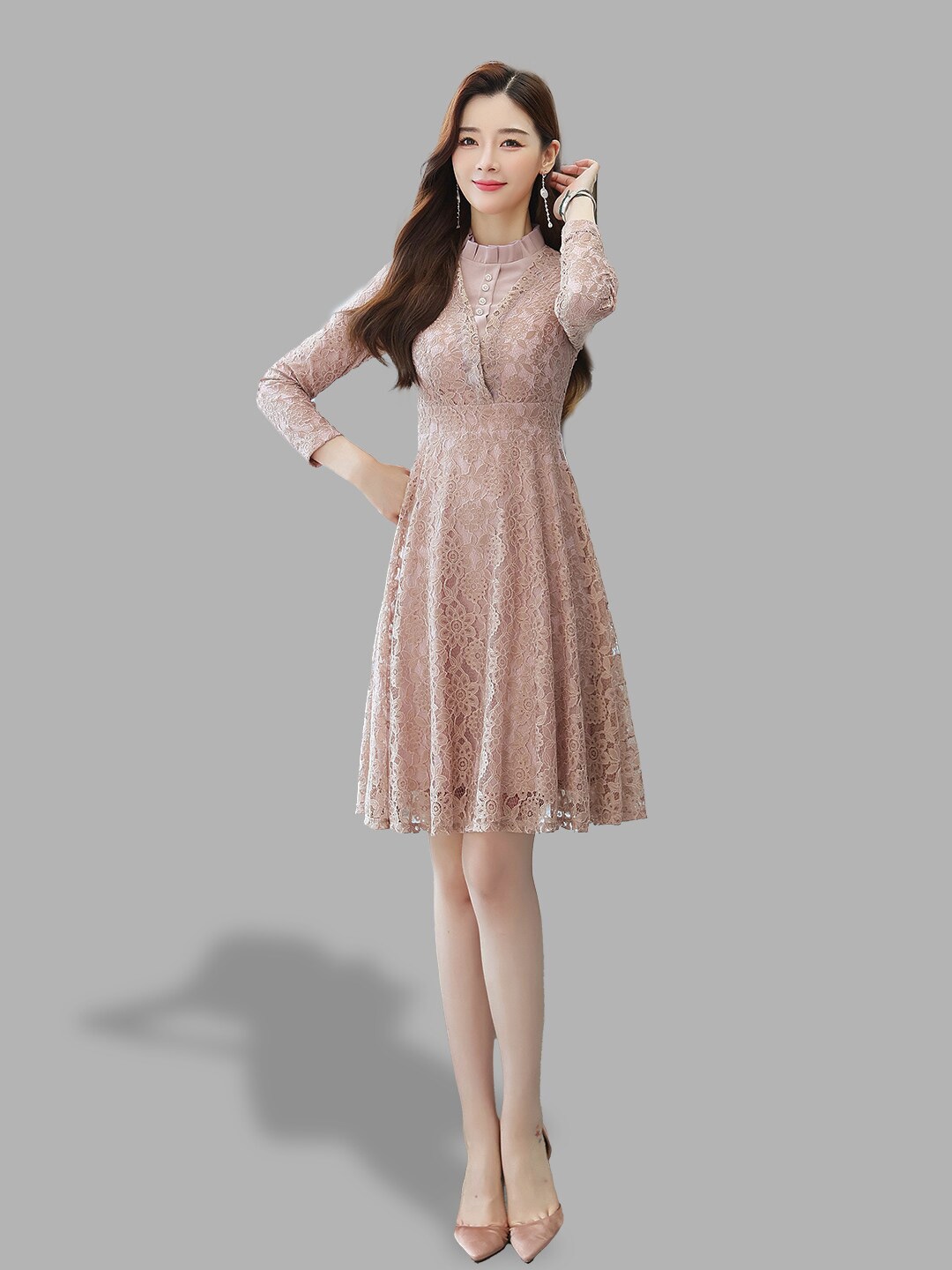 

JC Collection Women Pink Self Design Dress