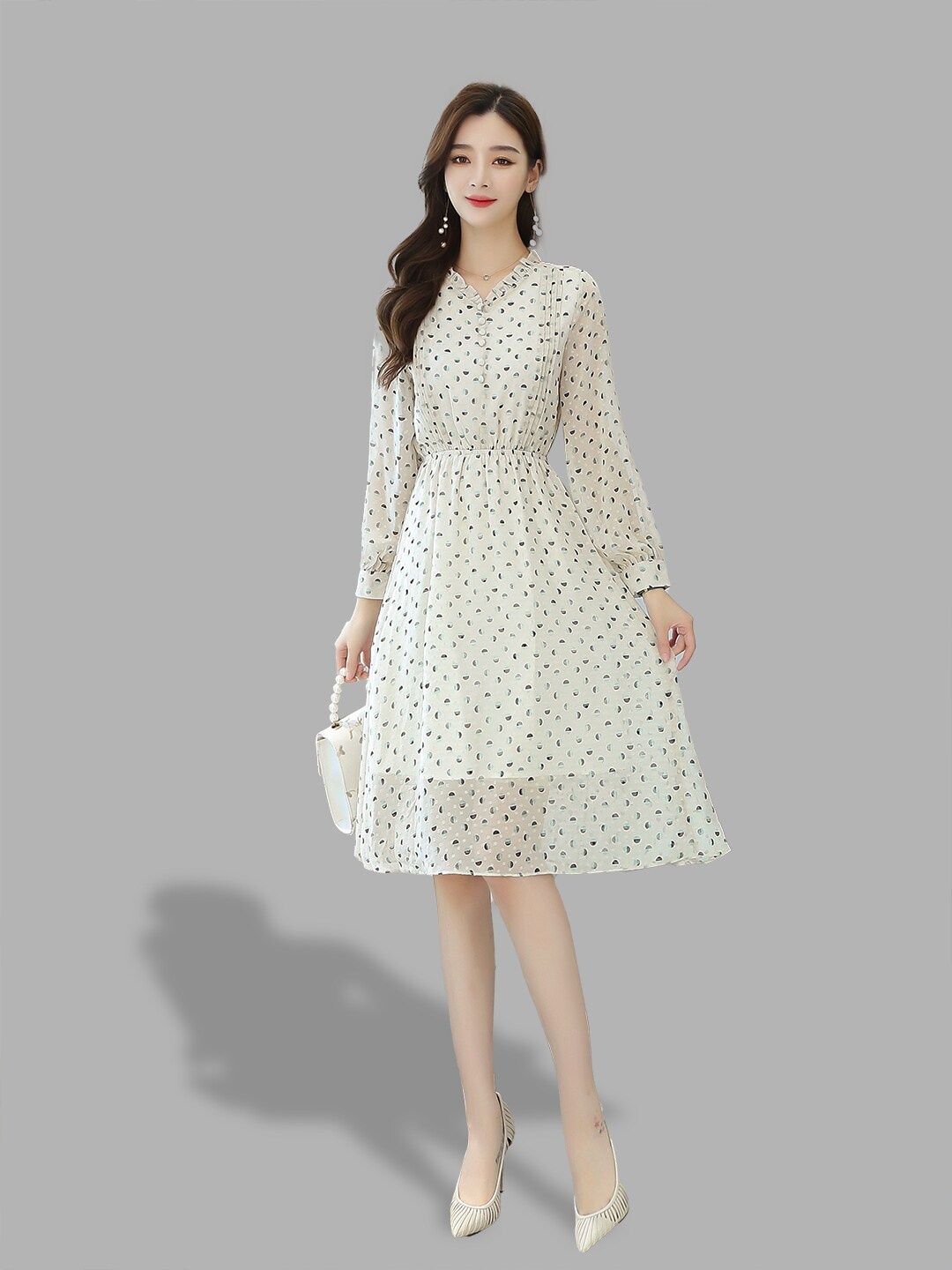 

JC Collection Off White Midi Dress