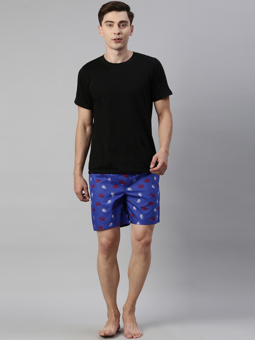 

Joven Men Black & Blue Night suit