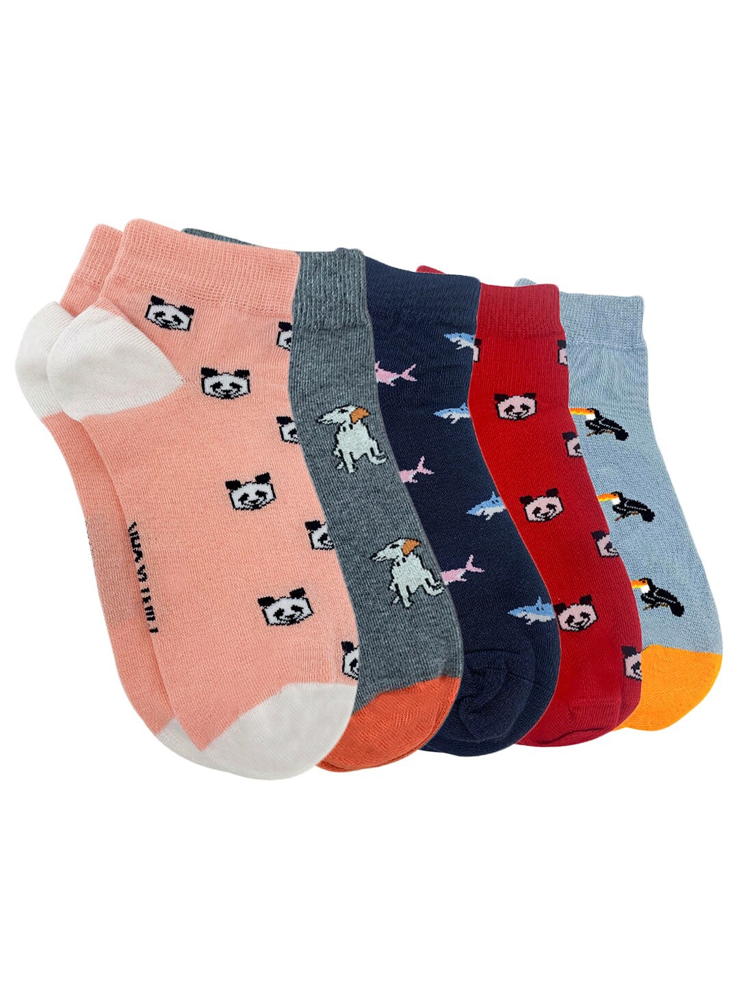 

Mint & Oak Men Pack Of 5 Socks, Multi