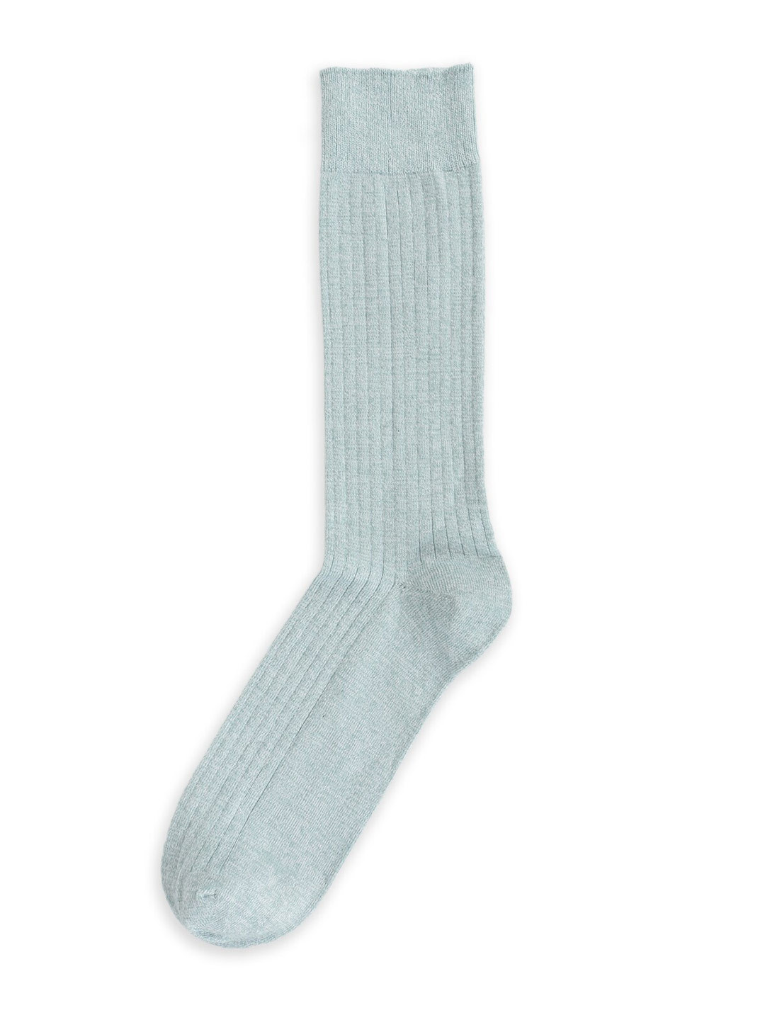 

Ted Baker Men Blue Solid Flower Embroider Calf-Length Cotton Socks