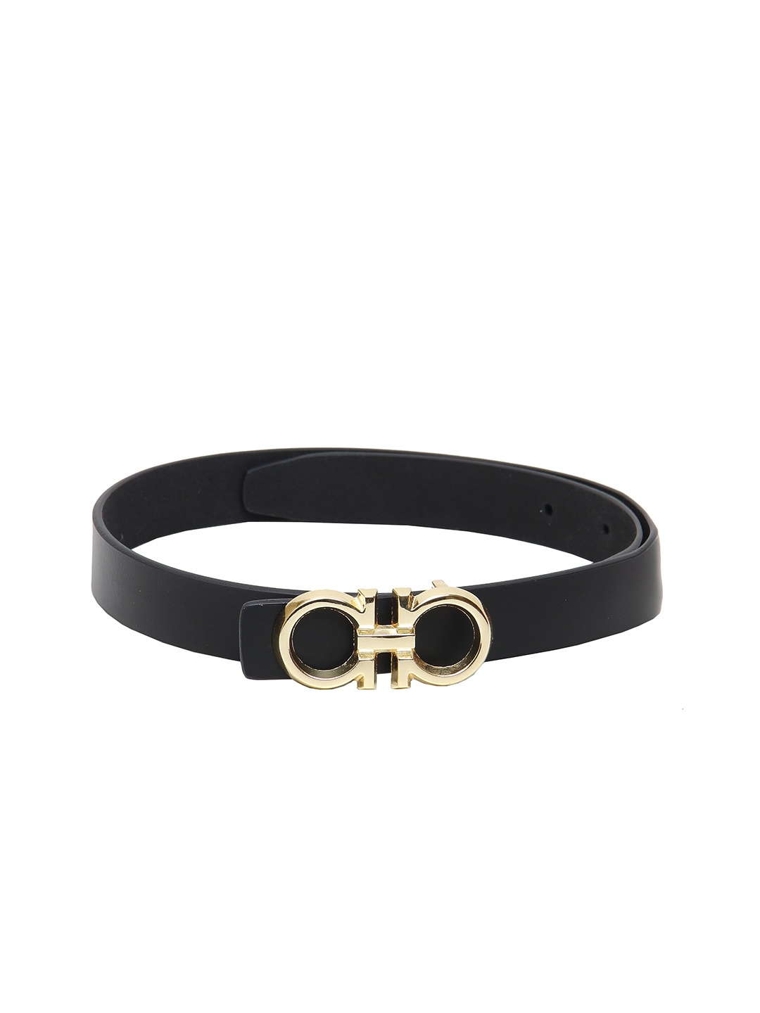 

Calvadoss Women Black Leather Belt
