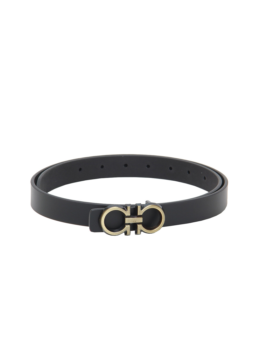 

Calvadoss Women Black Leather Belt