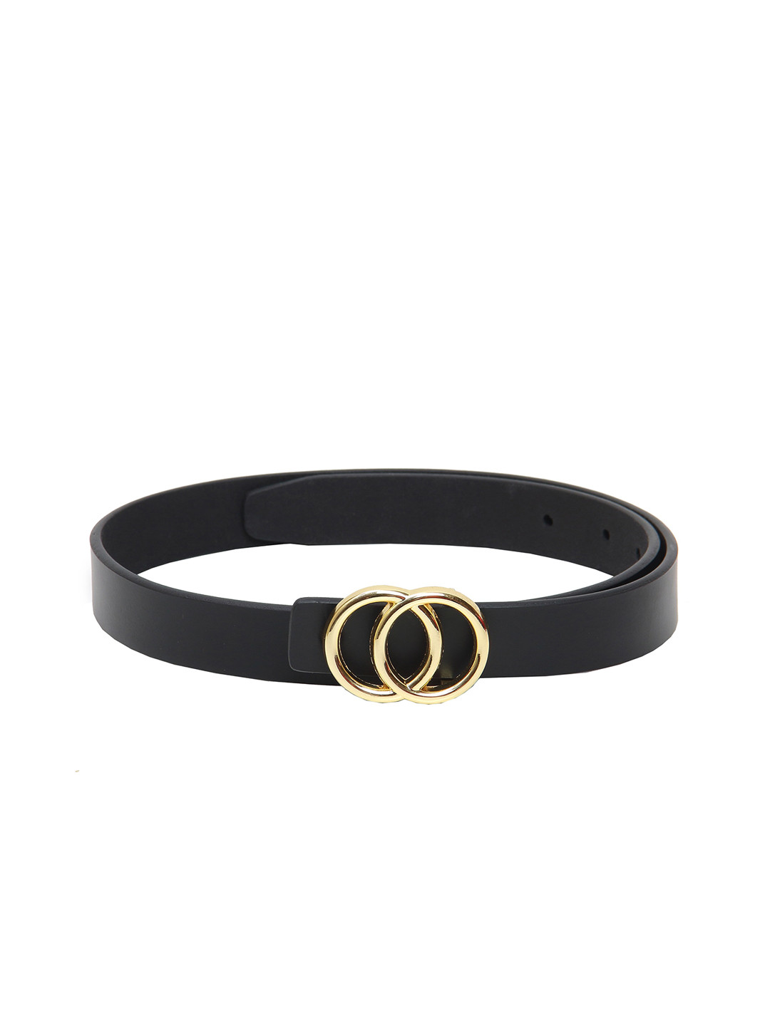 

Calvadoss Women Black Leather Belt